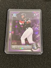 Benyamin Bailey 2022 Bowman Chrome Sapphire 1st Prospect Purple #d /25 White Sox