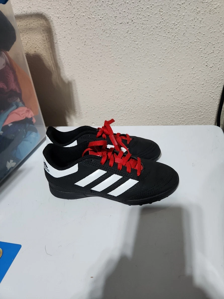 Adidas Kids Goletto 6 Turf Shoes G26370 Black White Red Size 1 Youth