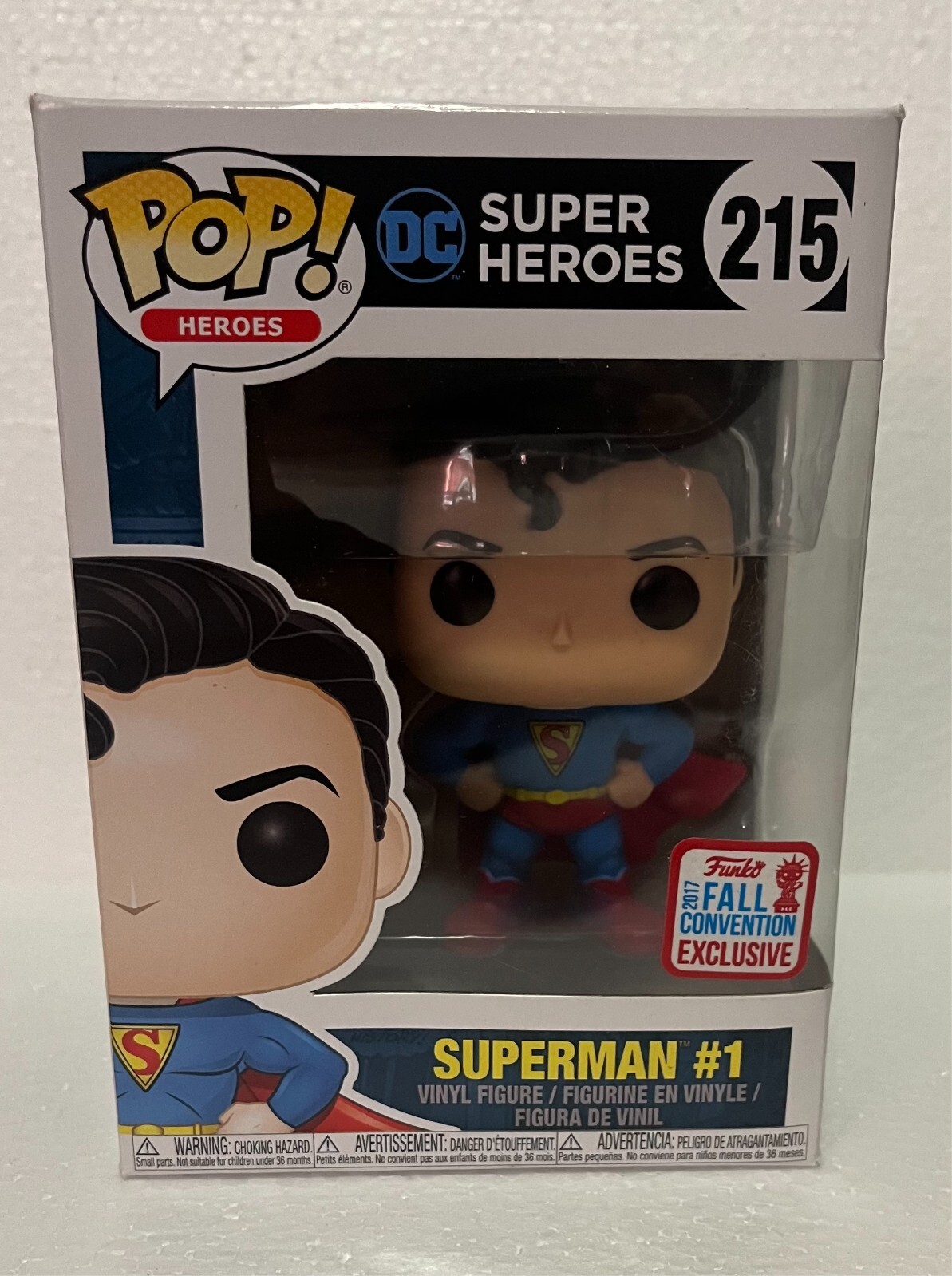 Funko Pop! Dc Super Heroes Superman #1 (215) Exclusivo De La Convención De Otoño