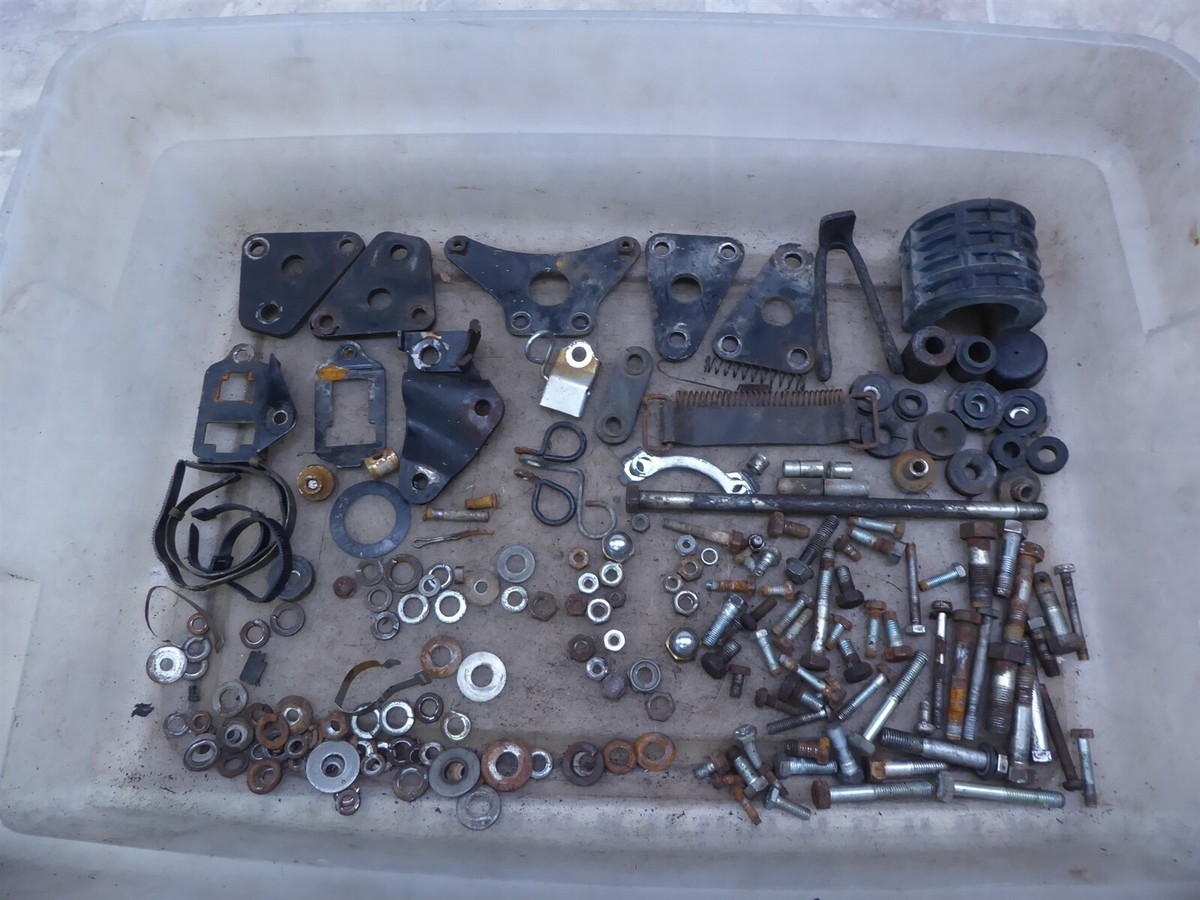 1976 Kawasaki KZ400 OHC K767) misc bike bolts parts mounts