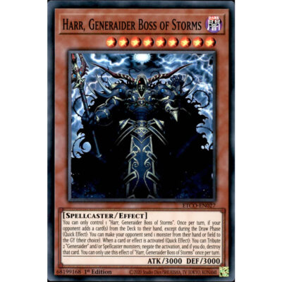 Harr, Generaider Boss of Storms ETCO-DE027 Yu-Gi-Oh! Karte Super Rare