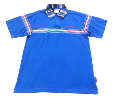 Pepe Jeans London Vintage Luigi Plaid Polo Shirt Mens sz L NWT