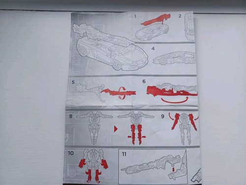 Transformers Age Of Extinction Lockdown action figure instruction leaflet - Picture 7 of 9