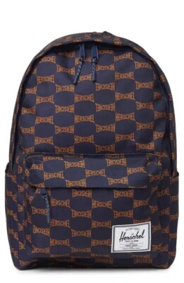 Herschel Supply Co SETTLEMENT BACKPACK, Navy W/Brown Logo 