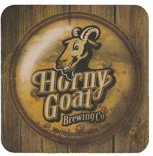 Horny Goat Brewing Co Beer Coaster Milwaukee WI
