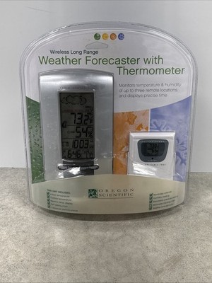 NEW SEALED Oregon Scientific Wireless Long Range Weather Forecaster Thermometer