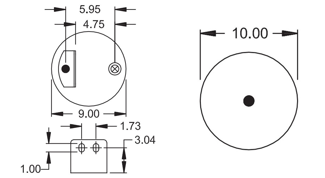Pair of Air Spring Bag for Navistar Trucks Replaces W01-358-9875 1R12-432