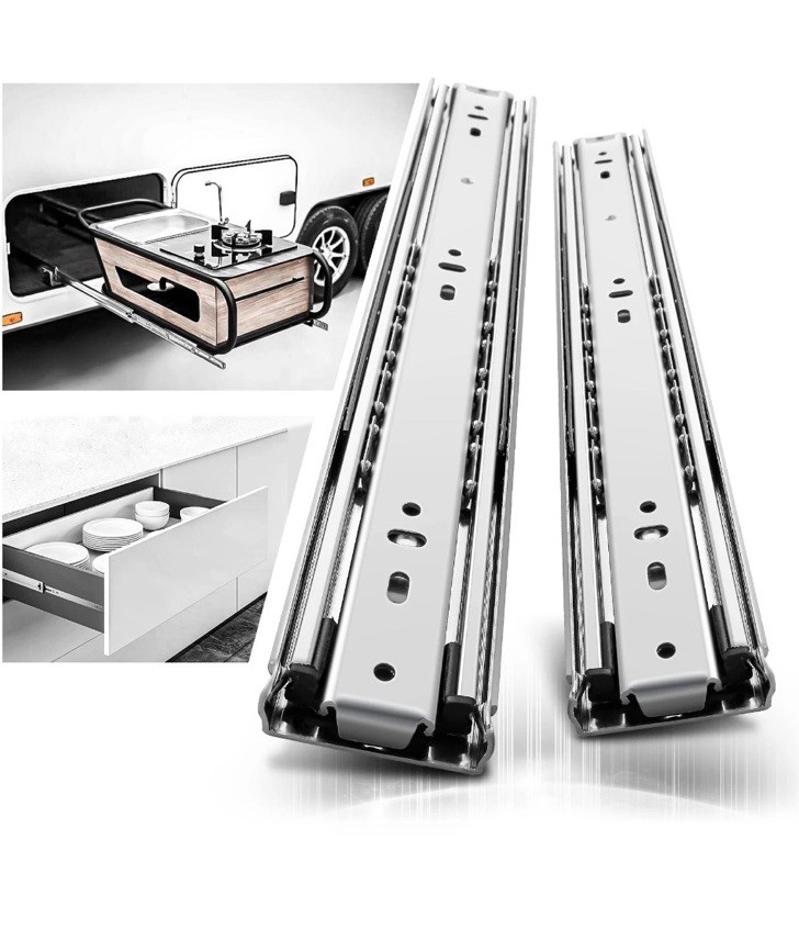 With Lock, 18-inch, 150 Lb Load Capacity Side Mount