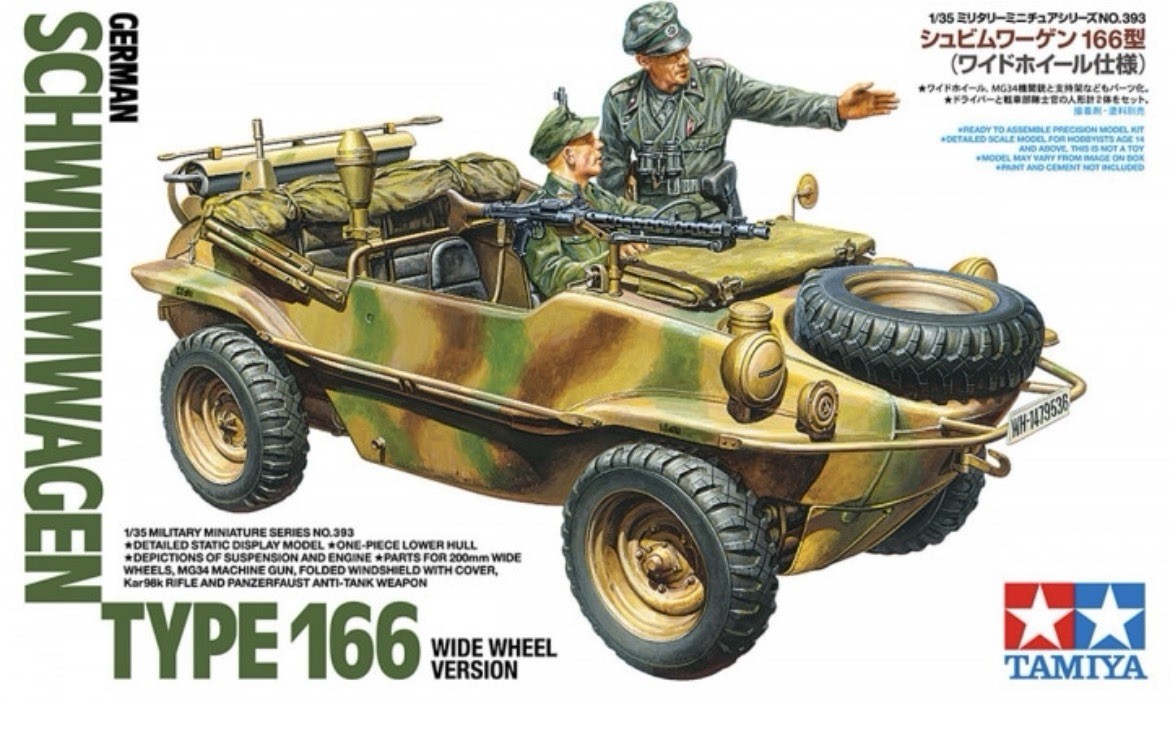 もも 1/35 Tamiya #35393 Schwimmwagen Tp.166 Wide Wheel Version | eBay