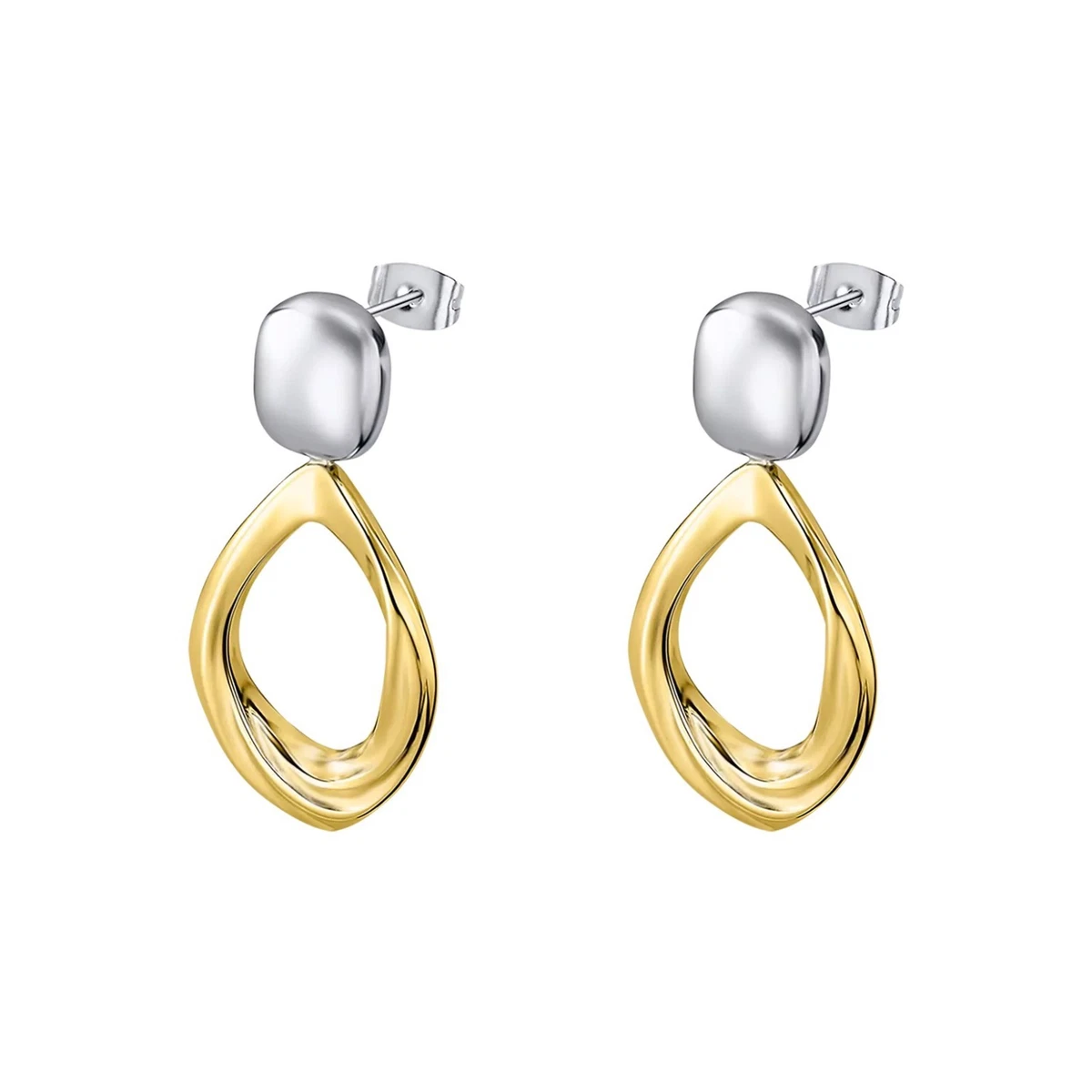 555Jewelry Orecchini pendenti pendenti a goccia in acciaio inossidabile