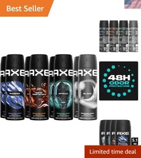XL Men's Body Spray Set, 48H Odor Protection, 5.1 Fl Oz x 8