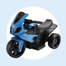 3Wheel 6V Kid Ride On Motorcycle Electric Toy w/Remote Control LED Light Blue    