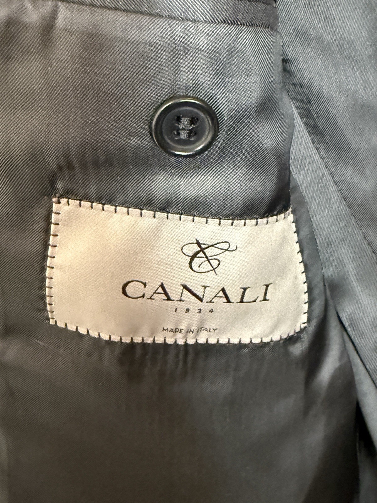 CANALI Solid Gray Modello 13290 Suit Jacket Size … - image 7