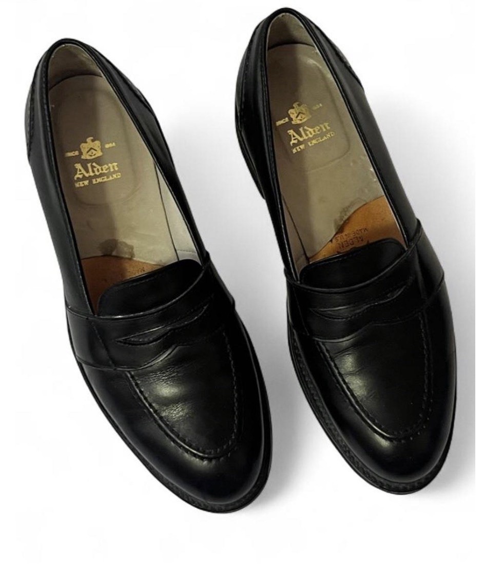 Alden 6881 Black Calfskin Full Strap Loafer