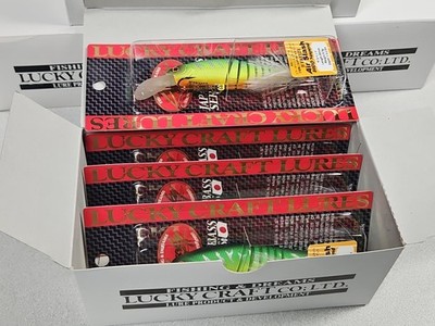 (4) Discontinued Lucky Craft B'FREEZE AIR SLASH...Mat Tiger...Dealer Box...NOS!