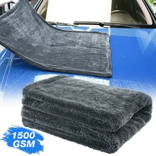 Water Absorbing Car Wash Microfiber Drying Towel Twisted Loop Cleaning 1500GSM