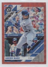2019 Panini Donruss Optic Red Wave Prizm Javier Baez #165 0e5z