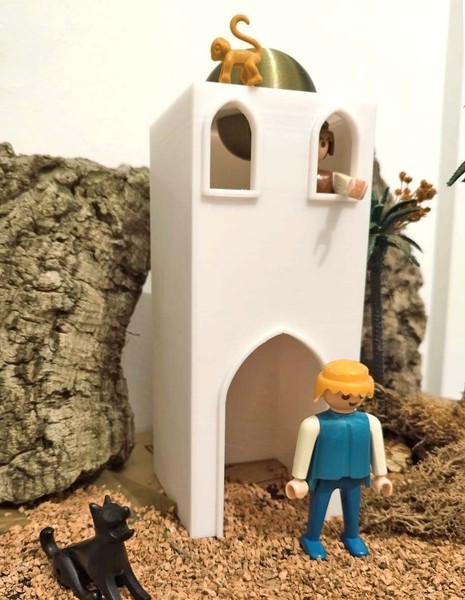 Torre playmobil. Torreón playmobil belén, diorama