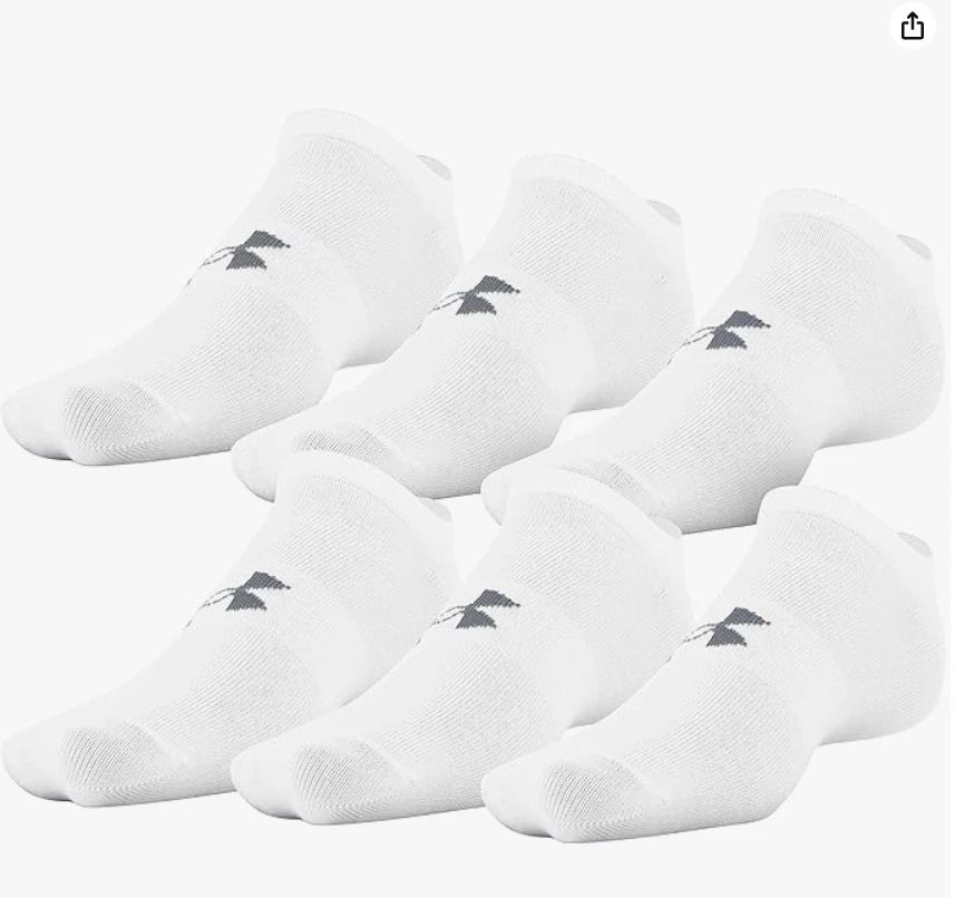 Calcetines Under Armour Essential Lite No Show para hombre, 6 pares Foto 2 de 4
