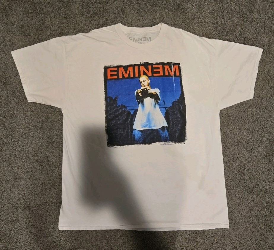 Eminem Rare Vintage 2013 T Shirt Street Lights White Size 2XL