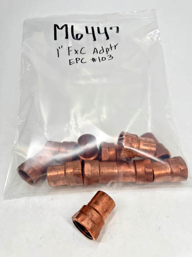 (14-PACK) ELKHART (EPC) Copper Female Adapter 1" (C x F) Cup Sweat x NPT Fitting