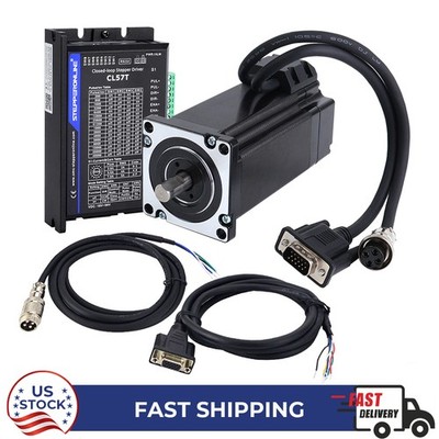1 Axis 567oz.in Nema 24 Closed Loop Stepper Motor 5A Φ0.39 in &Servo Driver Kit