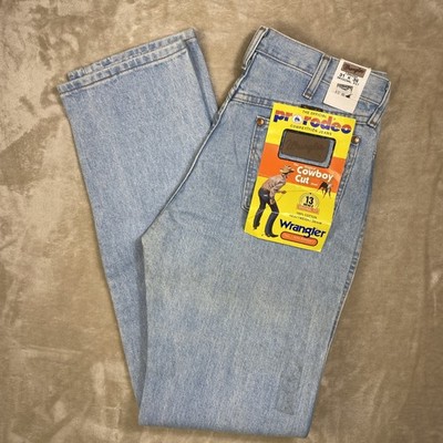 Vtg Wrangler Pants Men s 31x36 Cowboy Cut Pro-Rodeo Competition Jeans USA Light