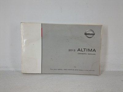2012 Nissan Altima Owners Manual Book Guide X0PPF