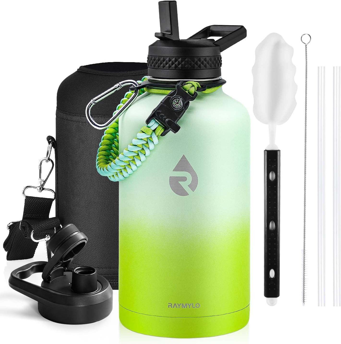 Insulated Water Bottle 64 oz, Triple Wall Vacuum 64 Ounces, 