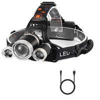 LED Stirnlampe USB 5000 Lumen Rotlicht Jagd Scheinwerfer