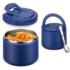 Soup Thermo Kids Lunch Container 14oz Stainless Steel Hot Food Jar Buckle Lid Wi