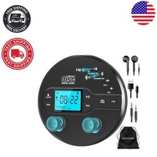 Portable CD Player with Bluetooth, Discman CD Player for Car with FM Transmit...
