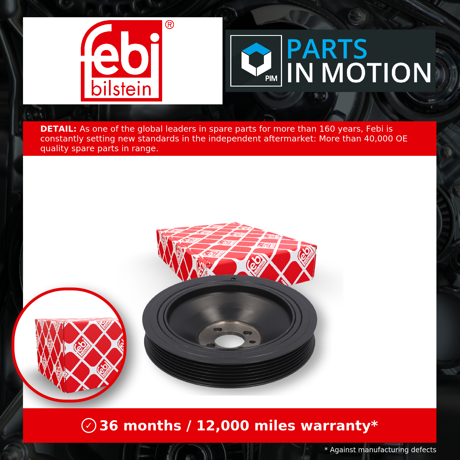 Crankshaft Pulley 39136 Febi Belt 46353191 55210310 46359251 55265660 0614359 - Image 20