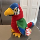 Ty Beanie Baby Jabber the Parrot 1997 – Retired with Tags – Vintage Plush