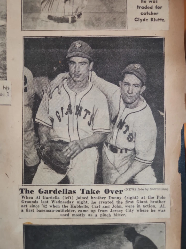 Vintage Circa 1940's Bklyn Dodgers, NY Giants, Yanks HOF, & more Scrapbook  - Image 4 of 4