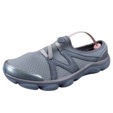 Easy Spirit Riptide Women's 8.5 Gray Mesh Slip-On Comfort Clogs Lightweight