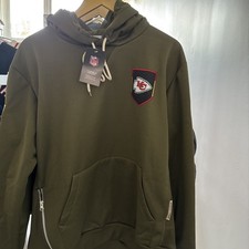 Men's Olive 2025 Salute to Service Sideline Standard Issue Large Dri-FIT Hoodie 