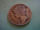 1927 D  Mercury Dime - Good cond album filler actual coin in photo