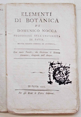 NOCCA Elemente der Botanik. 1805 (Linnean System mit 5 Klappbrettern.)