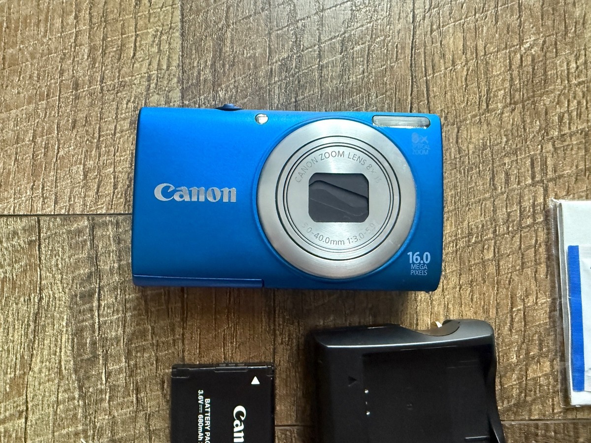 Canon PowerShot A4000 IS 16.0MP Digital Camera - Blue for sale