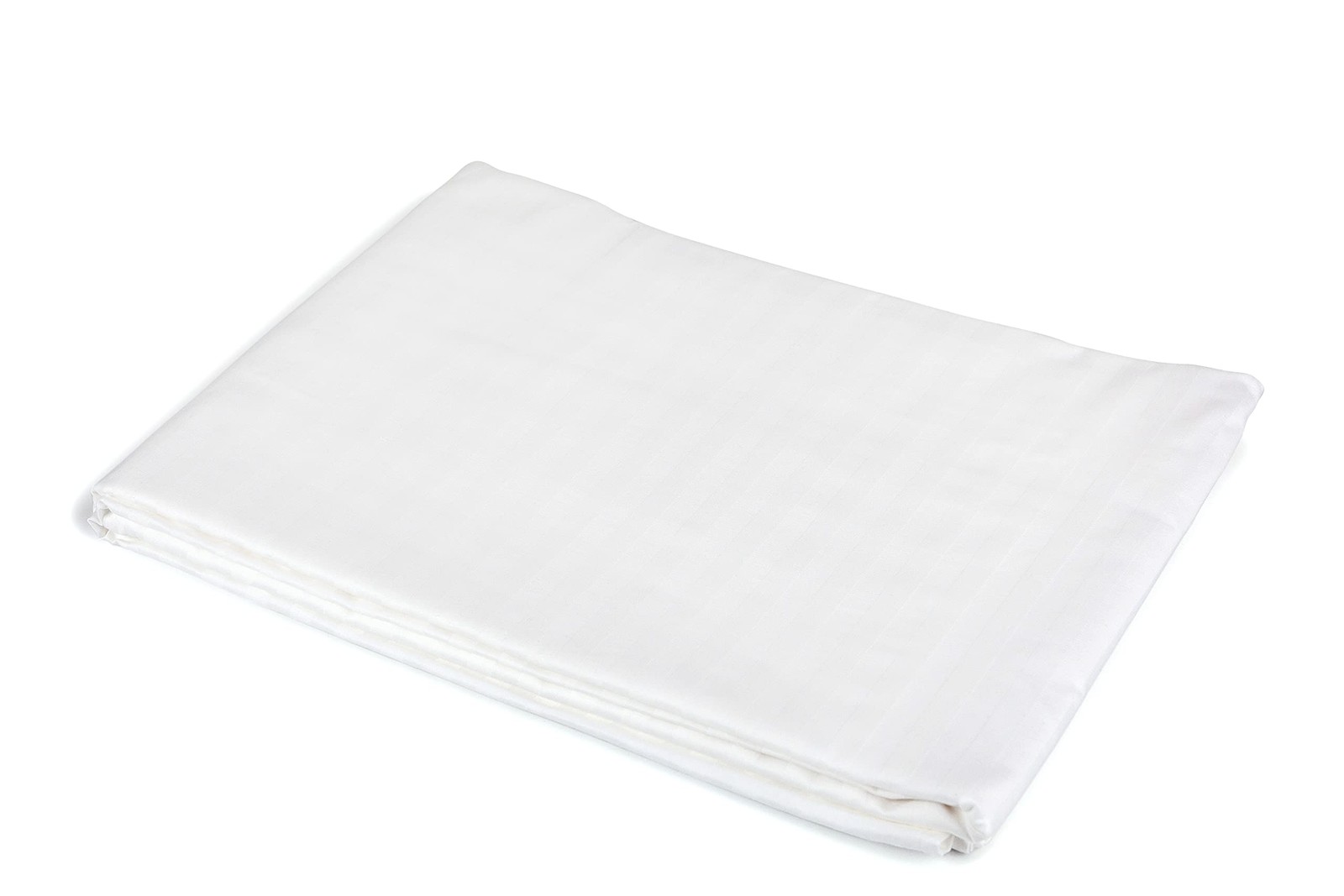 Drap plat blanc 100% coton sans élastique pour un couchage frais et sain
