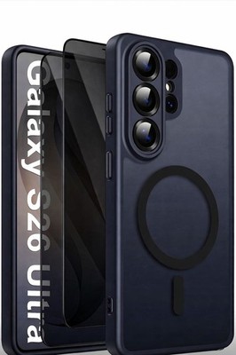 Samsung  S26 Plus Ultra   Matt MagSafe Hülle Case + 2x  9H Sichtschutz Glass