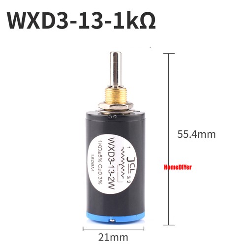 WXD3-13-2W Potentiometer Wirewound Variable Precision Multi-turn Pots 100Ω~47kΩ - Afbeelding 20 van 32