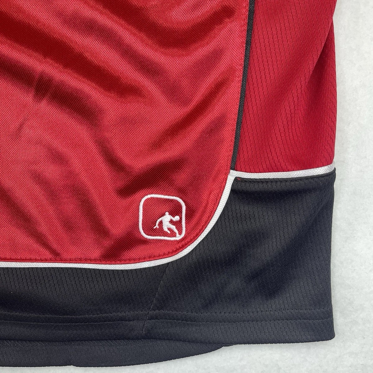 AND1 Y2K Basketball Shorts Mens 3XL Gym Workout Red Dazzle Shiny