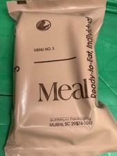 Military MRE Individual Menu 3 Black Bean Burrito (Made After 9/11) Nov 2001