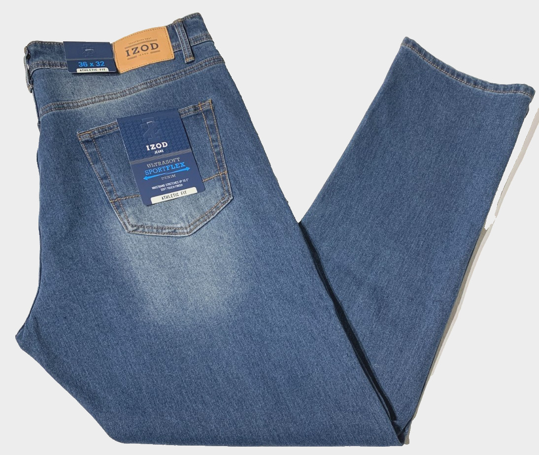 's Athletic Fit Ultrasoft Sport Flex Denim Windsor Size 36x3