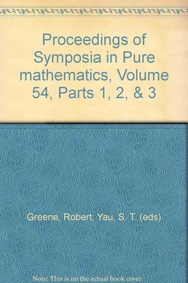 Differential Geometry (Proceedings of Symposia in Pure Mathematics ; V. 54 Part 
