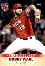 2018 Nashville Sounds Choice #36 Bobby Wahl Alexandria Virginia VA Baseball Card