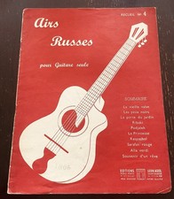 1953 - AIRS RUSSES POUR GUITARE SEULE - ed. Léon Age - RECUEIL N. 4
