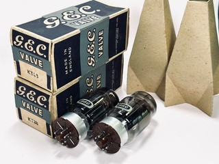 GEC KT88 piastra nera triplo O Getter base in metallo 85% TEST FORTE abbinato!